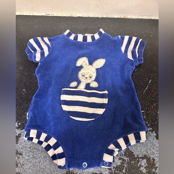 Vintage Terrycloth Bunny Romper - Picture 1 of 4